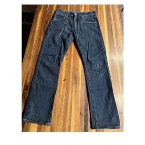 Wrangler retro selvedge straight fit denim jeans 33x34